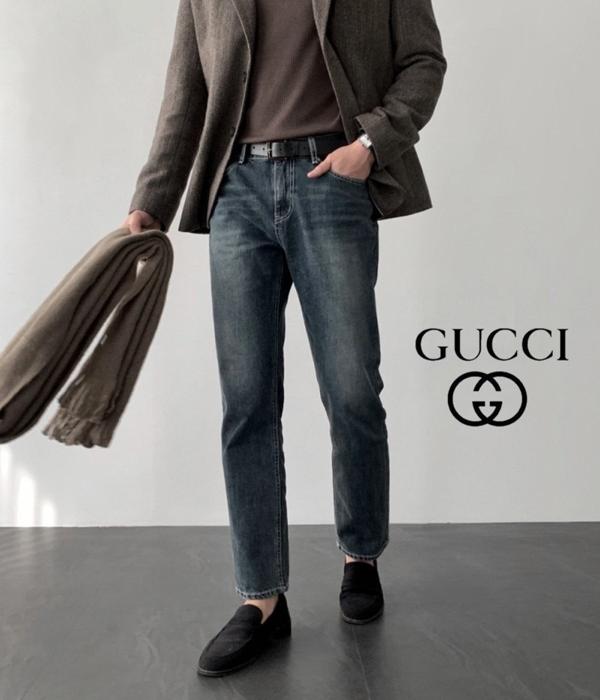 구* 다크블루 테이퍼드 진