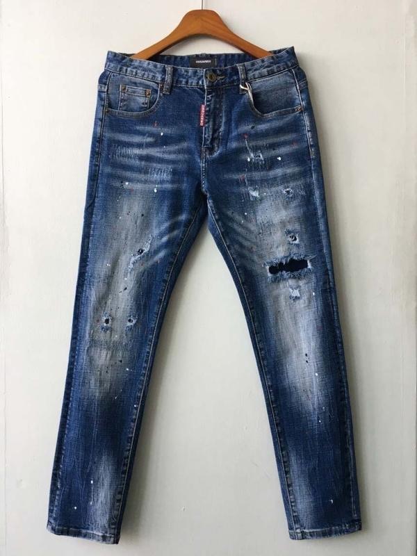 디**** 바이커 페인팅 데님 팬츠