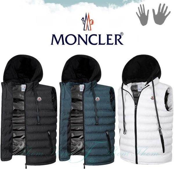 밀리 후드 패딩 베스트