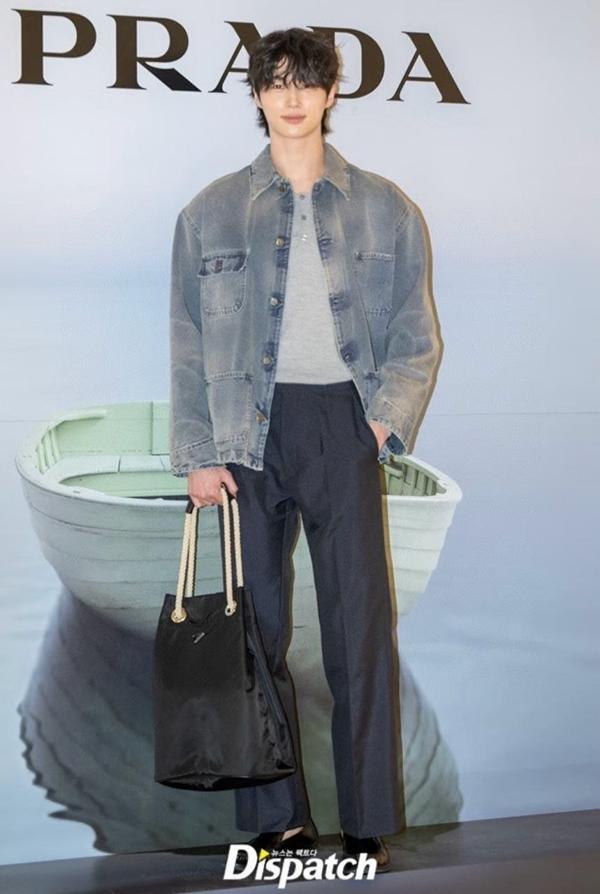 프** 디스트레스드 이펙트 데님 자켓  수입