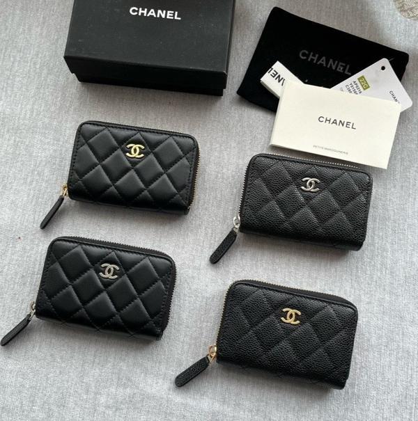 샤* 클래식 지퍼 3단 지갑