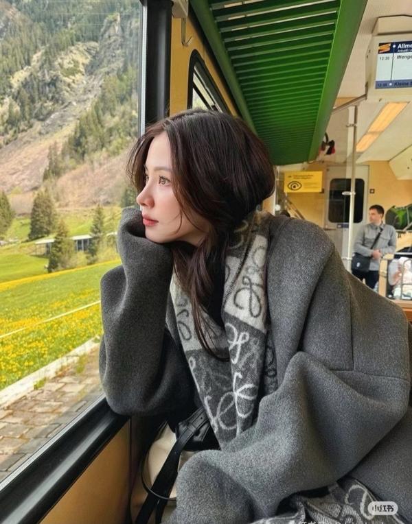 로** 아나그램 체크보드 울캐시 머플러수입최고급