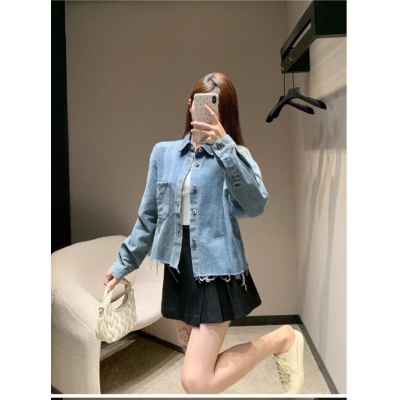 미*** 데님 셔츠 뒷포인트 재킷