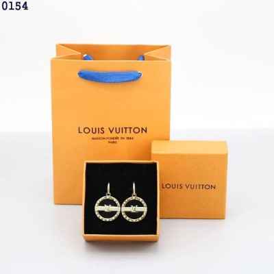 루* 라운드 LV 블랙 골드 이어링