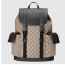 구* 가죽 자가드 백팩