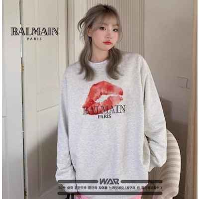 발* 입술 레터링 로고 디자인 밍크양기모 티셔츠