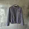 미*** 체크 패브릭 블루종 자켓