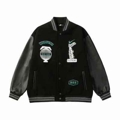 나** X 티** 콜라보 바시티 자켓