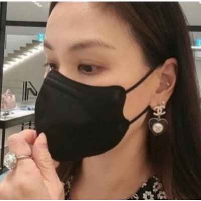 샤* 블랙스톤 귀걸이