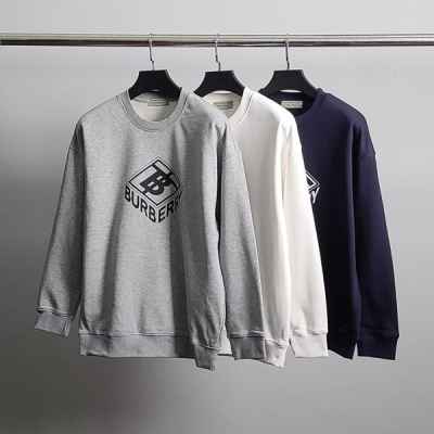 버** 스퀘어 프린팅 코튼 맨투맨