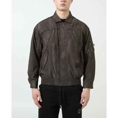 C* 컴퍼니 커브드 밸리 크랙 워시드 블루종 자켓