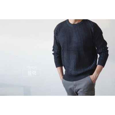 프** 골지퓨어 니트티