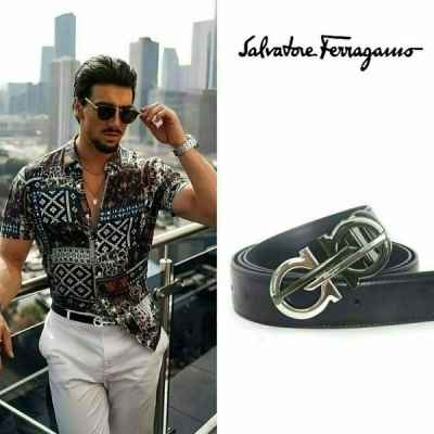 페*** 더블간치니 실버블랙 벨트