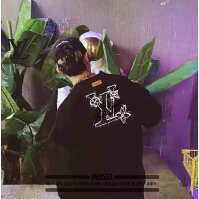 루* 필기체 스케치 디자인 밍크양기모 티셔츠