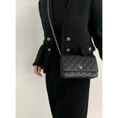 샤* 고급 박스 WOC 클래식 캐비어 은장