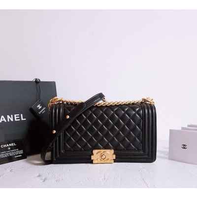 샤* 고급 리뉴얼 램스킨 보이백 금장