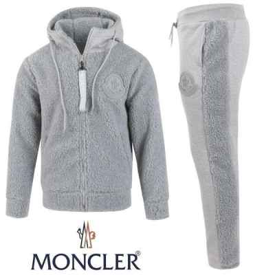 빅로고 양털 후드 집업 셋업 기모 원단