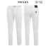 프** 안기모 화이트 슬림 일자 베이직 팬츠