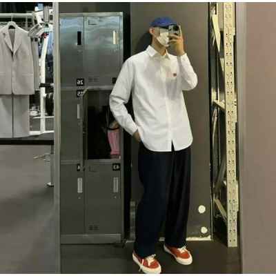 휴* 메이드 하트로고 옥스포드 셔츠