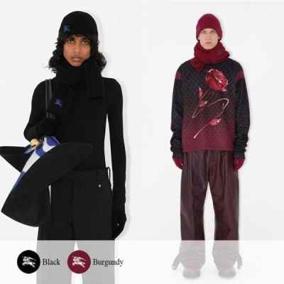 버** 기마 로고 골지 비니