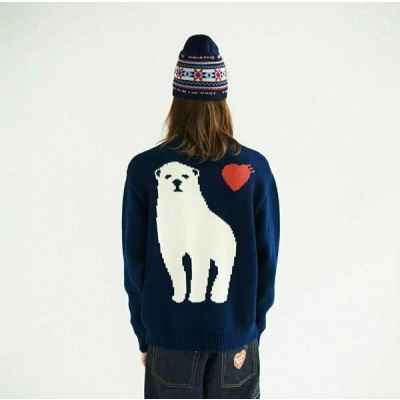 휴* 메이드 북극곰 니트