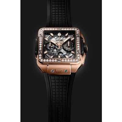 위** 스퀘어뱅 티타늄 블랙골드 다이아몬드 에디션