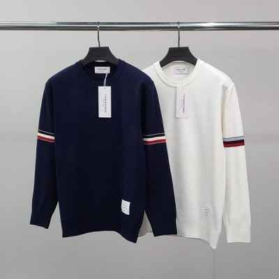 톰* 스티치 라운드 니트