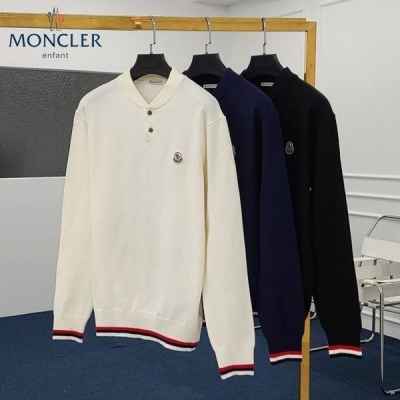 배색라인 캐시미어 헨리넥 니트