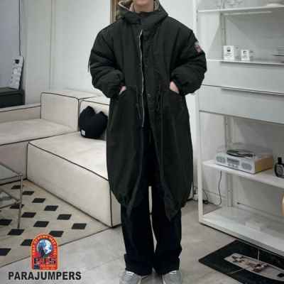파**** 맥시 후드 롱야상 파카