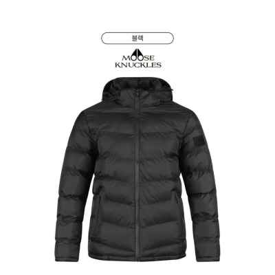 무*** 로고패치 후드 패딩 점퍼