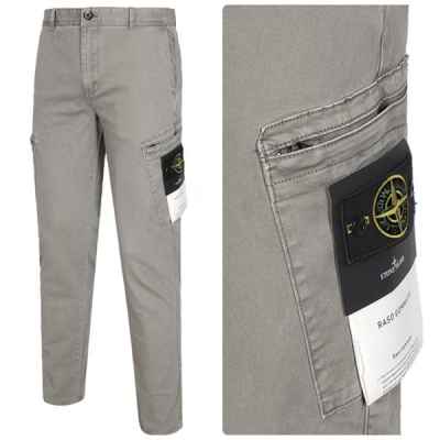 스* 사선지퍼 코튼 카고 와펜팬츠