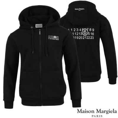 메* 마르지엘라 넘버 로고 후드집업