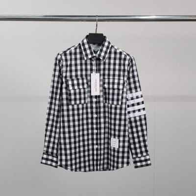 톰* 사선완장 건클럽 체크 셔츠