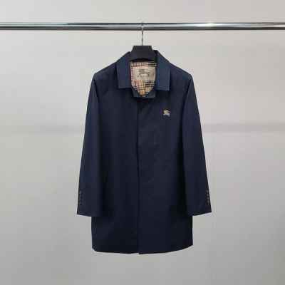 버** 기사자수 트렌치 코트