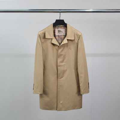 버** 기사자수 트렌치 코트