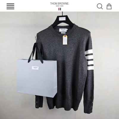 톰* 캐시미어 사선 니트 신상 차콜