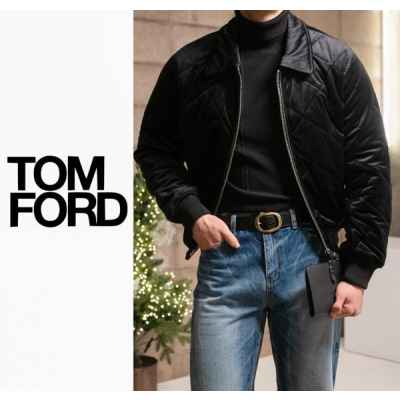 톰** 퀄팅 벨벳 패딩자켓