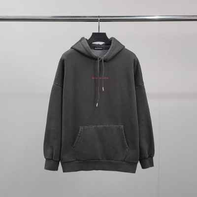 발**** 레드레터링 피그먼트 기모 후드티