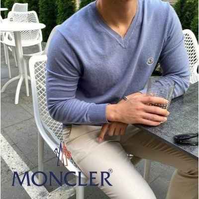 캐시미어 원단 브이넥 니트