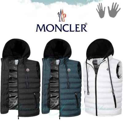 밀리 후드 패딩 베스트