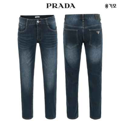 프** 융기모 진청 스판 워싱 데님