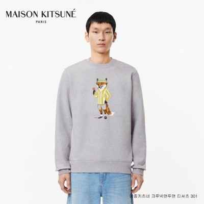 메* 키츠네 크루넥 기모맨투맨 티셔츠 301