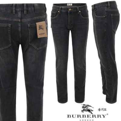 버** 기마 스틸 흑청 슬림 일자진 융 기모 원단