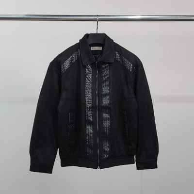 보** 레더패턴 스웨이드 자켓