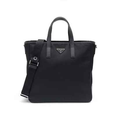 프** 공용 트라이앵글 로고 리나일론 토트백 블랙 2VG 064 VXOO2DMH F0002