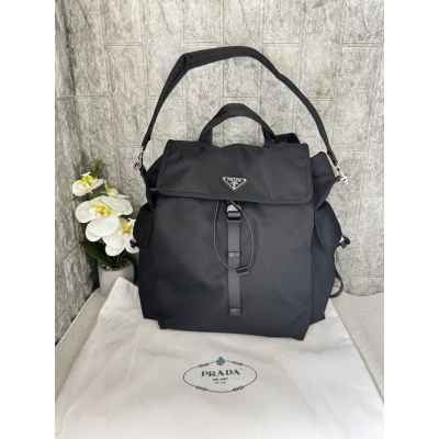 프** 익스플로어 리나일론 및 가죽 백팩