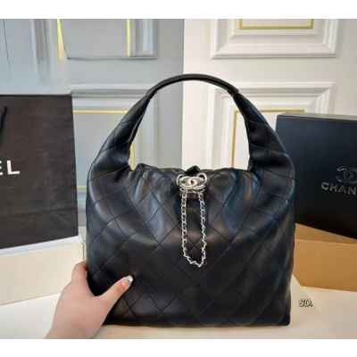 샤* 26C 미니 호보백 카프스킨 실버 메탈 블랙 풀박스